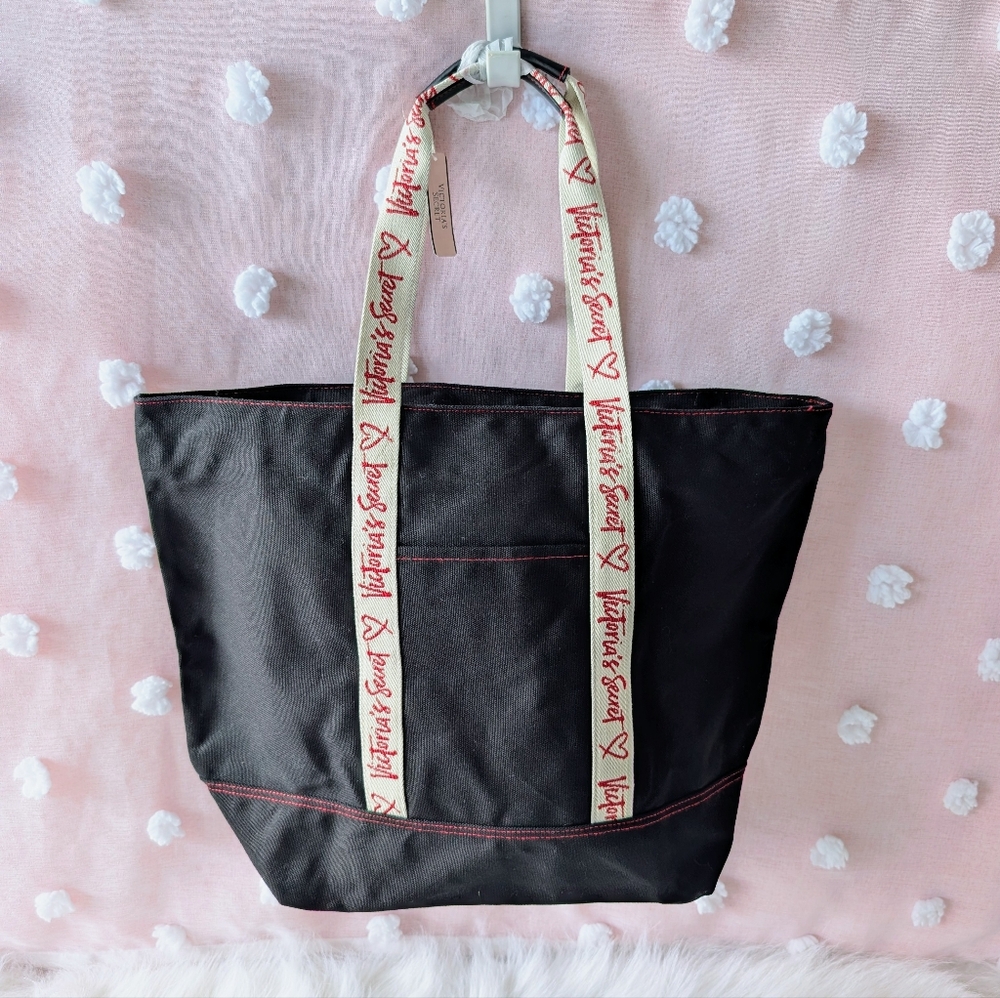 Victoria Secret, Black Red Cream, Tote Bag, New With Tags, Women's